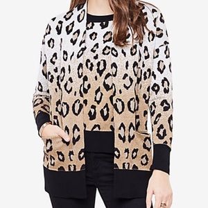 Leopard Jacquard Boyfriend Sweater